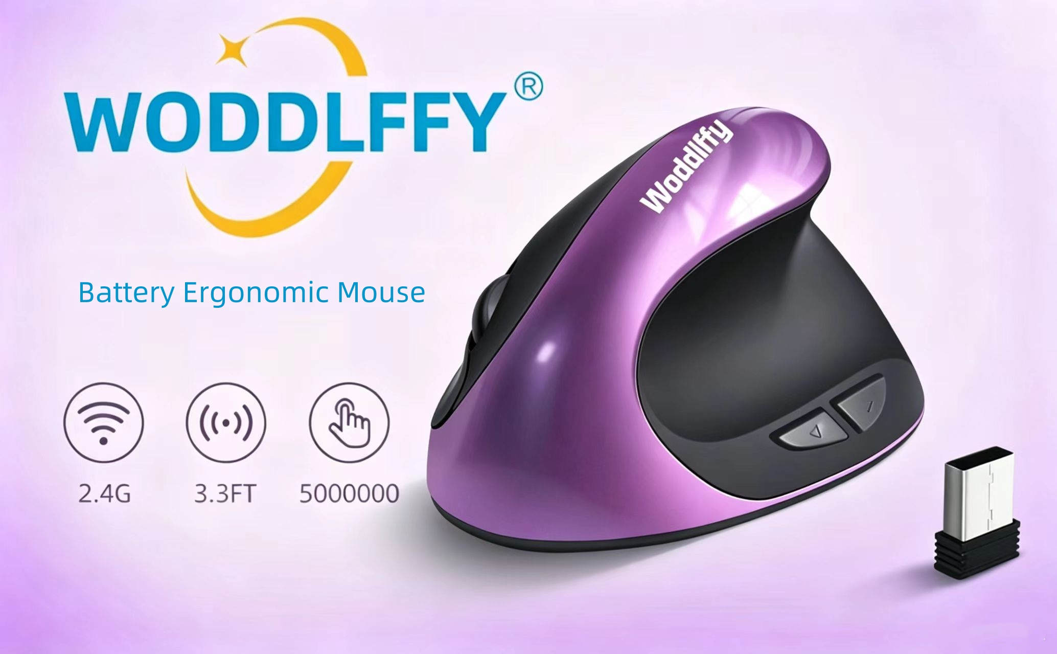 Amazon.com: Woddlffy Ergonomic Mouse Wireless,Vertical Mouse with